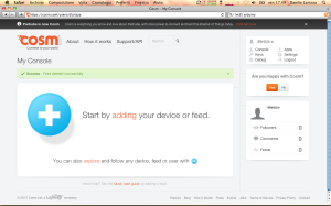 cosm.com - Aggiunta di un "device"