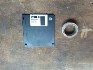 Macintosh Plus - floppy disk hack
